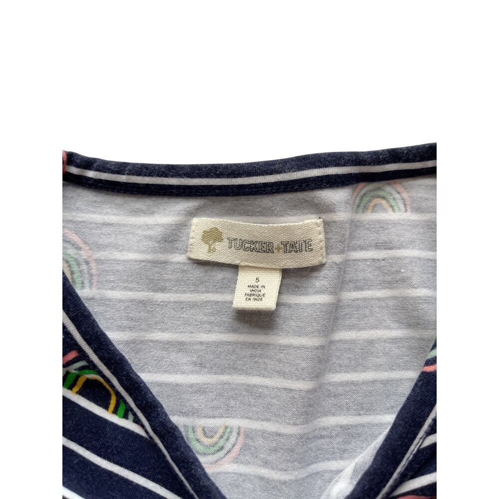 Tucker + Tate Striped Rainbow Dress Size 5 - Picture 4 of 4